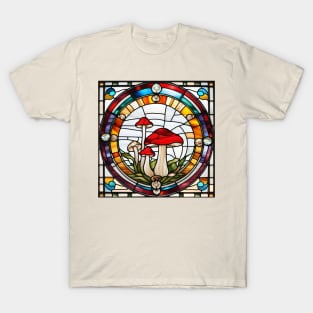 Odd Man Out Mushroom Stained Glass T-Shirt